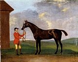 Francis Sartorius Captain Dennis O'Kelly's Basilimo Held By A Groom painting